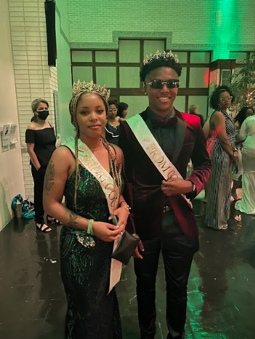 Prom royalties: Zarria Russell and Khari Barnes