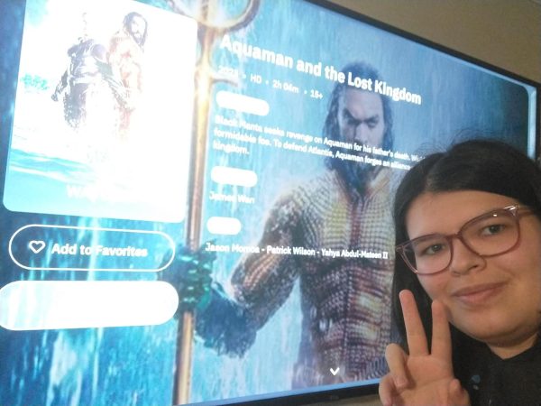 The writer is about watch Aquaman and the Lost Kingdom