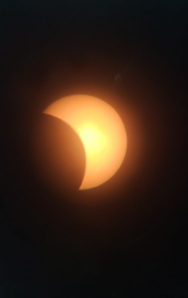 The April 8 eclipse as seen from Virginia Beach.