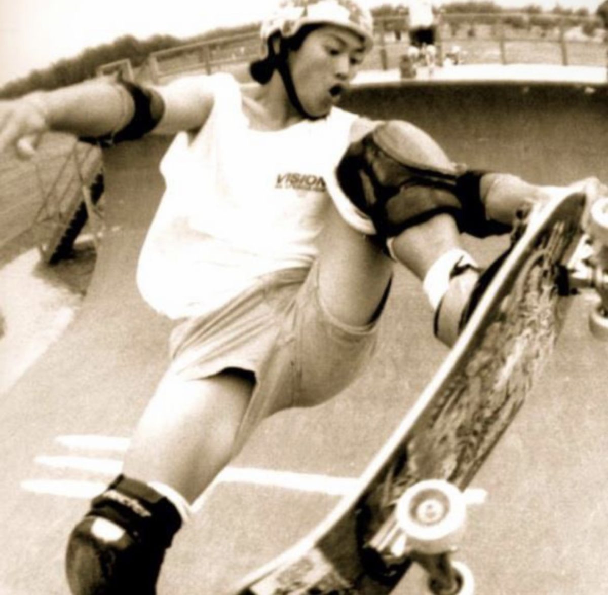 My dad, Oscar, skating at Mt. Trash more in the 1980s.